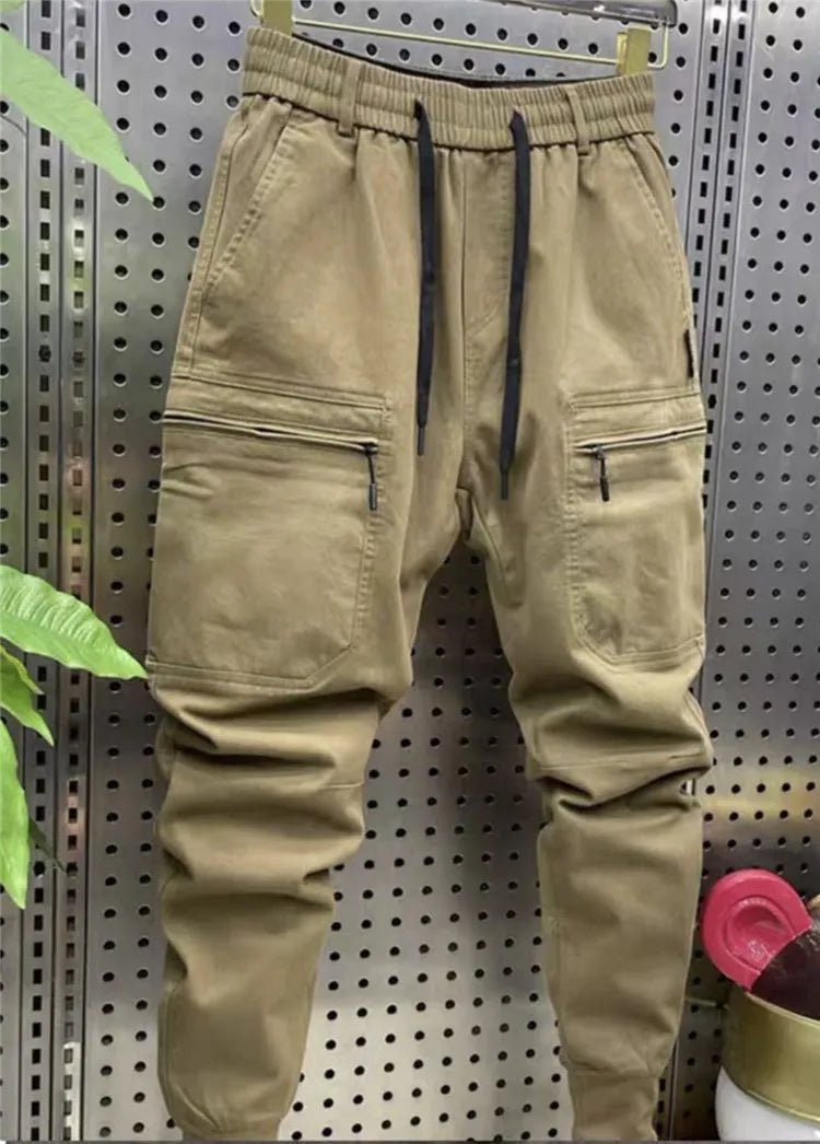 casual harem cargo pants Multi - zip harem pencil trousers Latest luxury brand men clothing - StepByStepNow