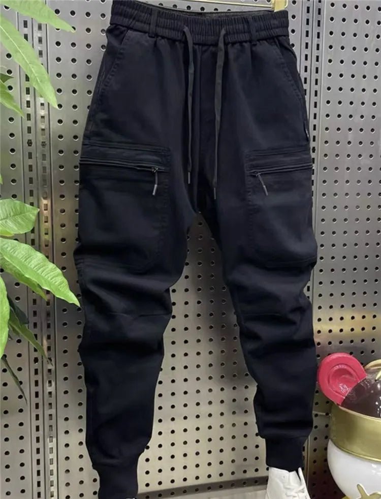 casual harem cargo pants Multi - zip harem pencil trousers Latest luxury brand men clothing - StepByStepNow