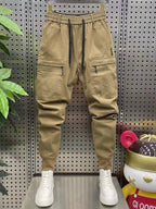 casual harem cargo pants Multi - zip harem pencil trousers Latest luxury brand men clothing - StepByStepNow