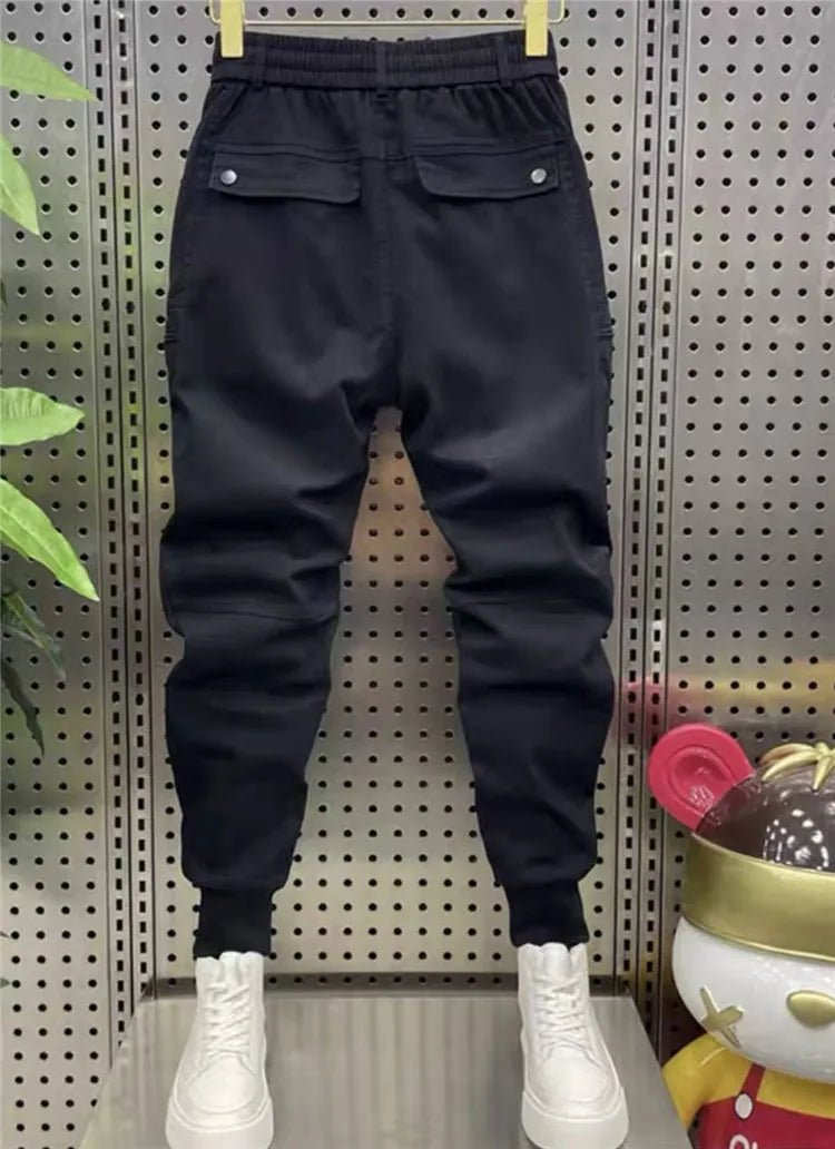 casual harem cargo pants Multi - zip harem pencil trousers Latest luxury brand men clothing - StepByStepNow