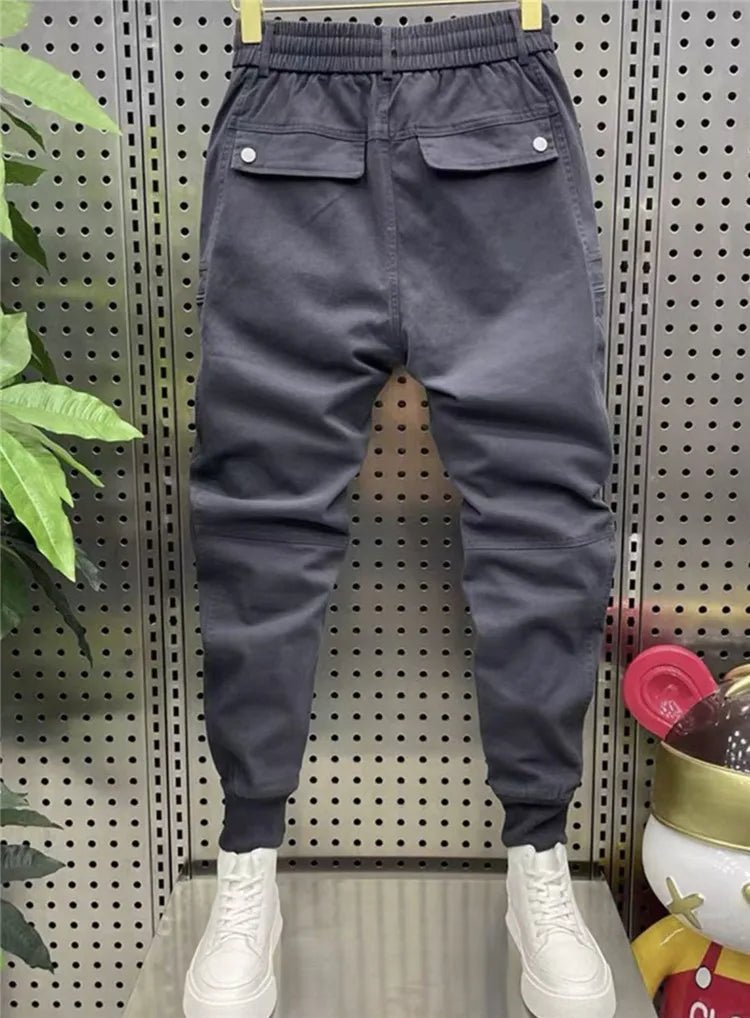casual harem cargo pants Multi - zip harem pencil trousers Latest luxury brand men clothing - StepByStepNow