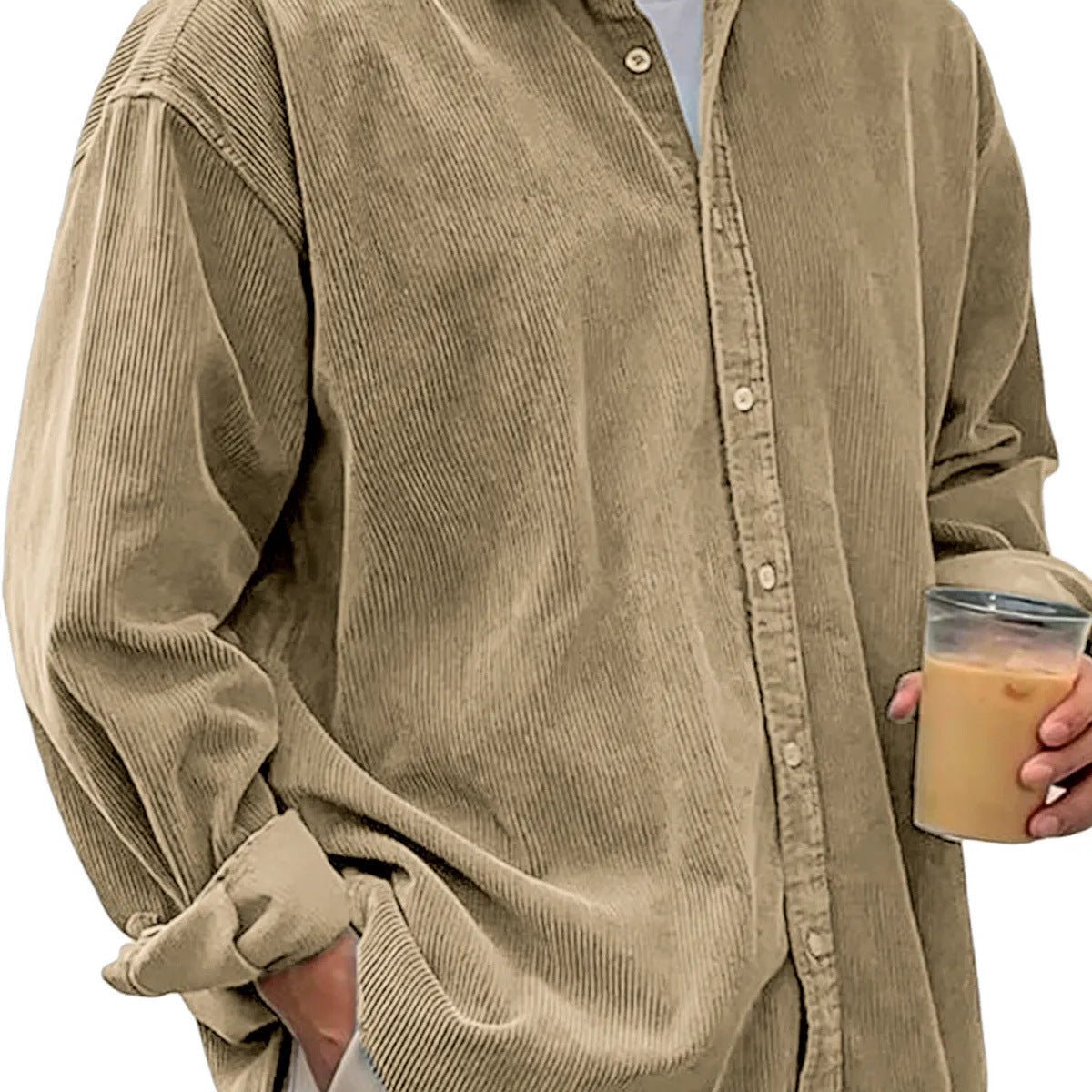 Casual Loose Men's Autumn And Winter Thick Shirt Jacket - StepByStepNow