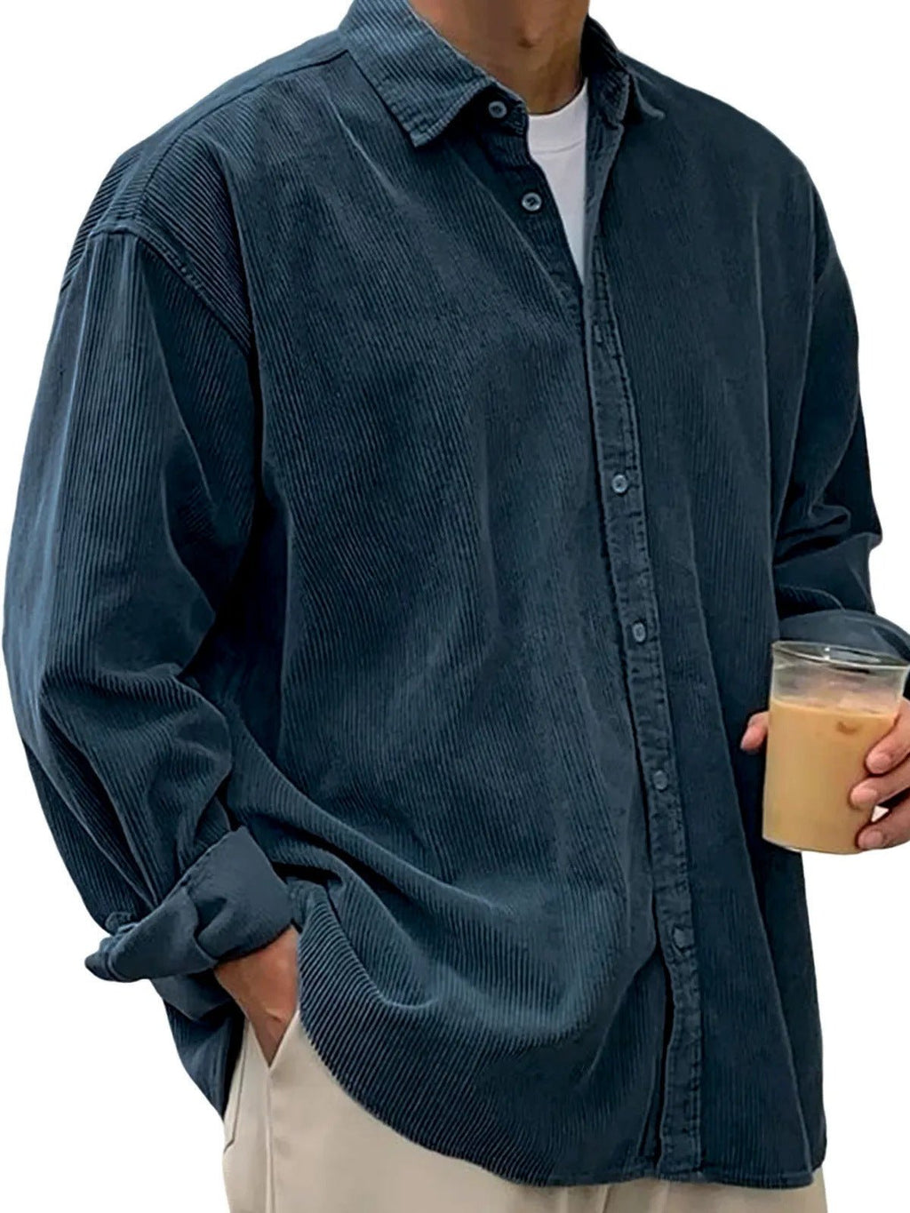 Casual Loose Men's Autumn And Winter Thick Shirt Jacket - StepByStepNow