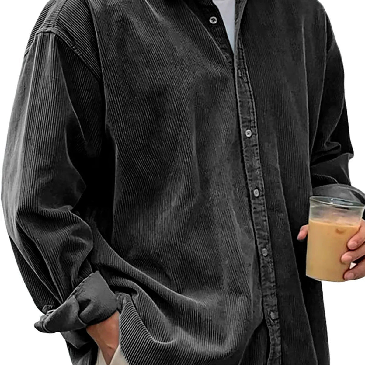 Casual Loose Men's Autumn And Winter Thick Shirt Jacket - StepByStepNow