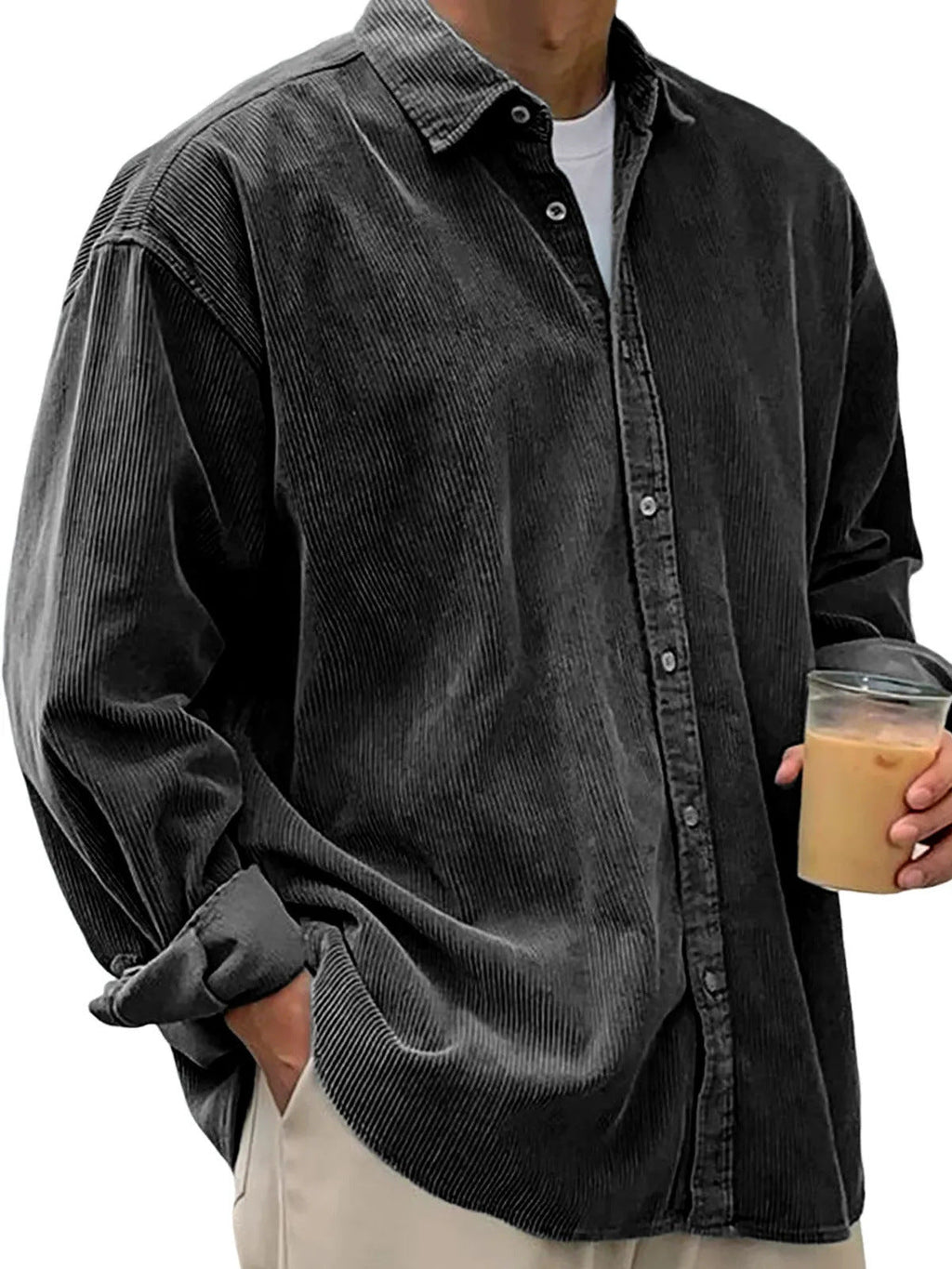 Casual Loose Men's Autumn And Winter Thick Shirt Jacket - StepByStepNow