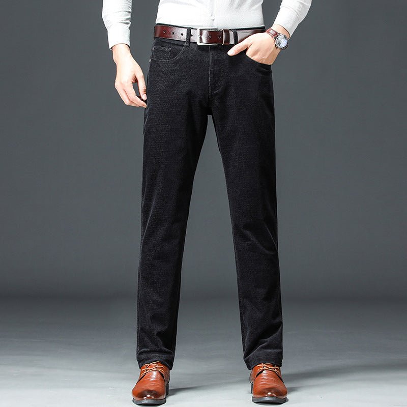 Casual Pants Men's Business Formal Corduroy Straight - StepByStepNow