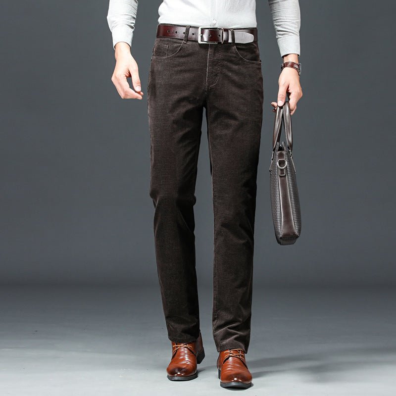 Casual Pants Men's Business Formal Corduroy Straight - StepByStepNow
