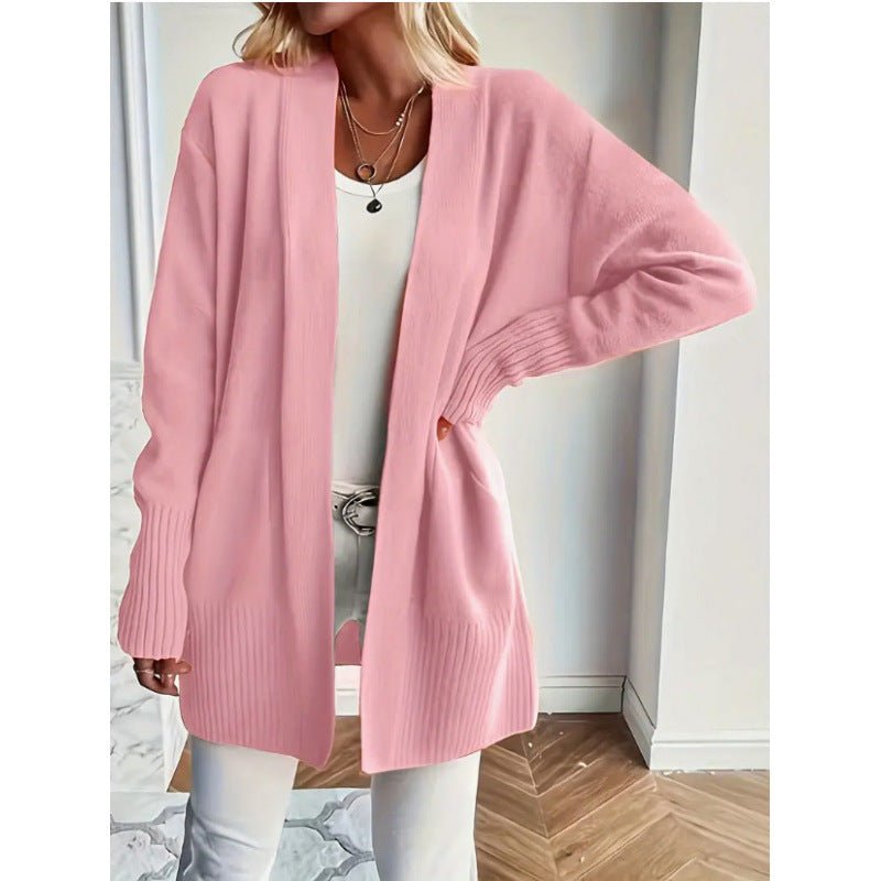 Casual Simple Elegant Shawl Sweater With Pockets - StepByStepNow