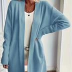 Casual Simple Elegant Shawl Sweater With Pockets - StepByStepNow