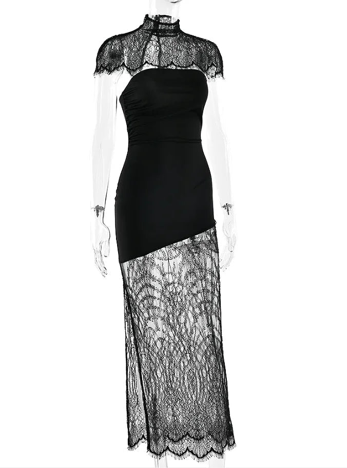 Chic V - Neck Printed Gown: Slim Waist Cinching Dress – Elegant 2026 Party Wear - StepByStepNow
