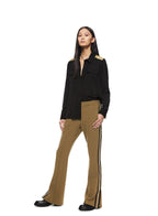 Colorblocked Cadet Shirt (Black) - StepByStep