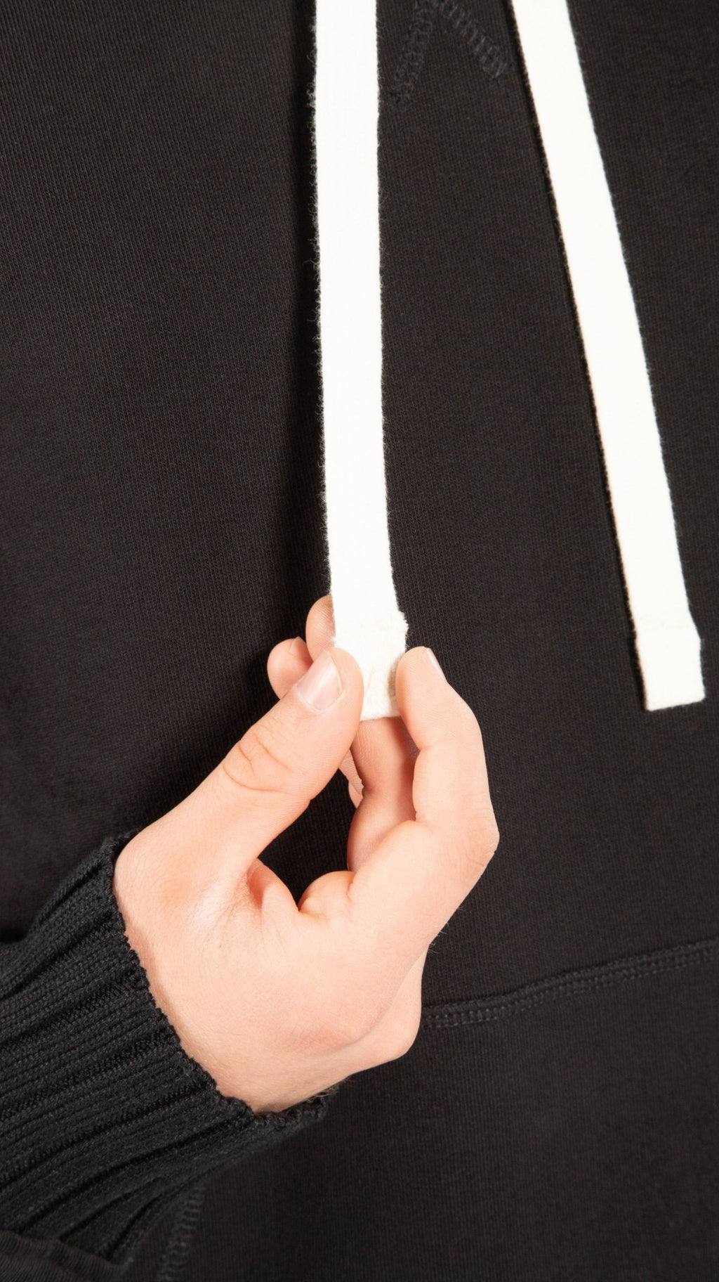 Colorblocked Hoodie (Black) - StepByStep