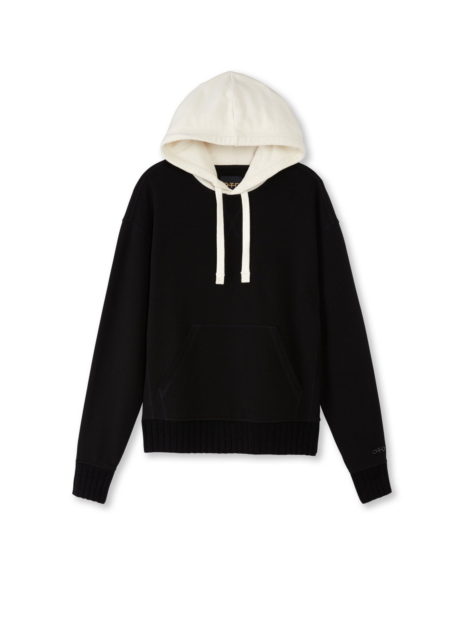 Colorblocked Hoodie (Black) - StepByStep