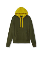 Colorblocked Hoodie (Dark Olive) - StepByStep