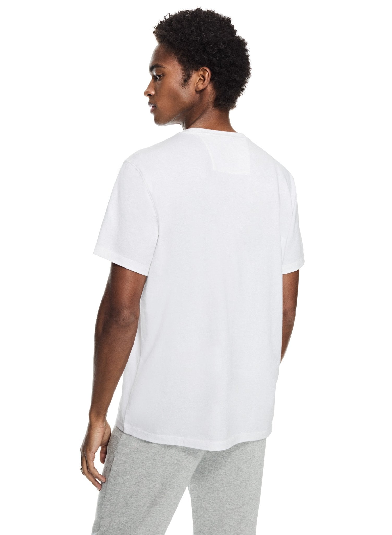 Compact Jersey Crewneck Tee (White) - StepByStep