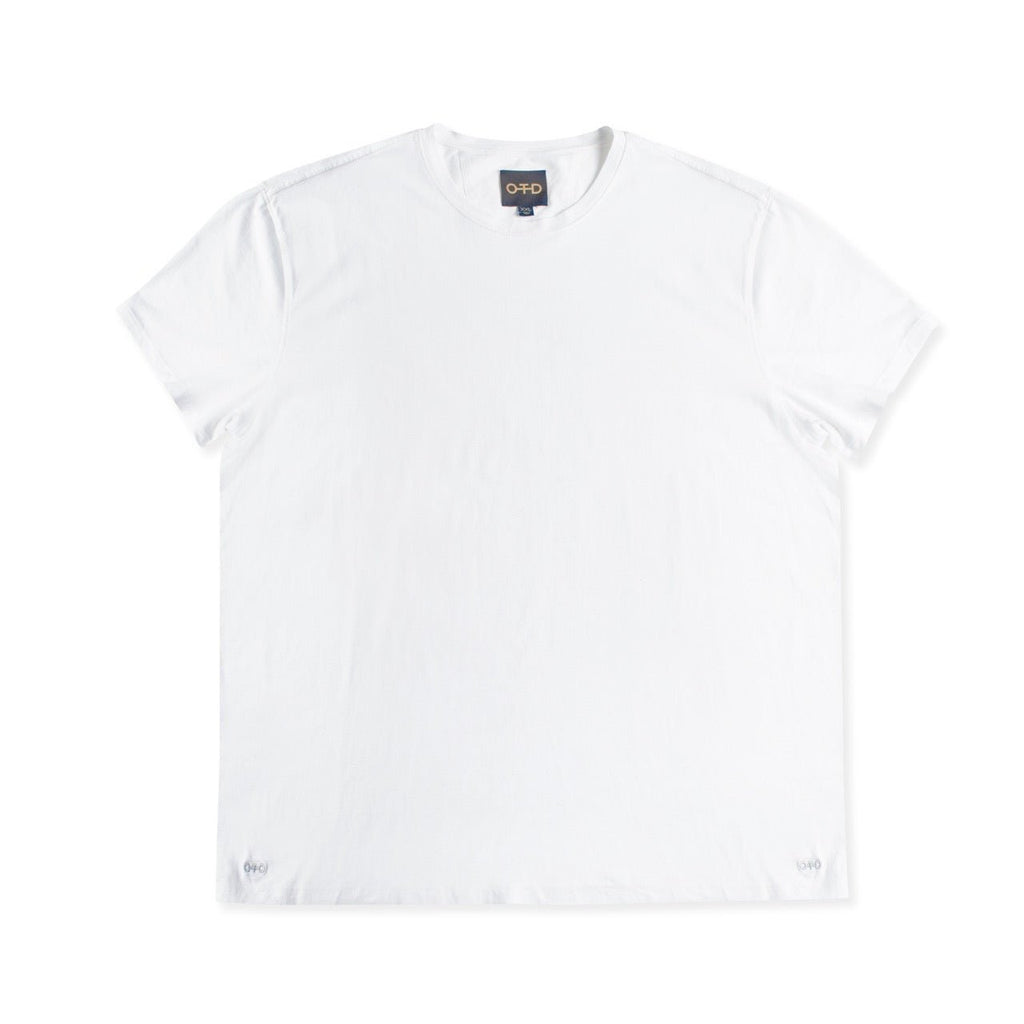 Compact Jersey Crewneck Tee (White) - StepByStep