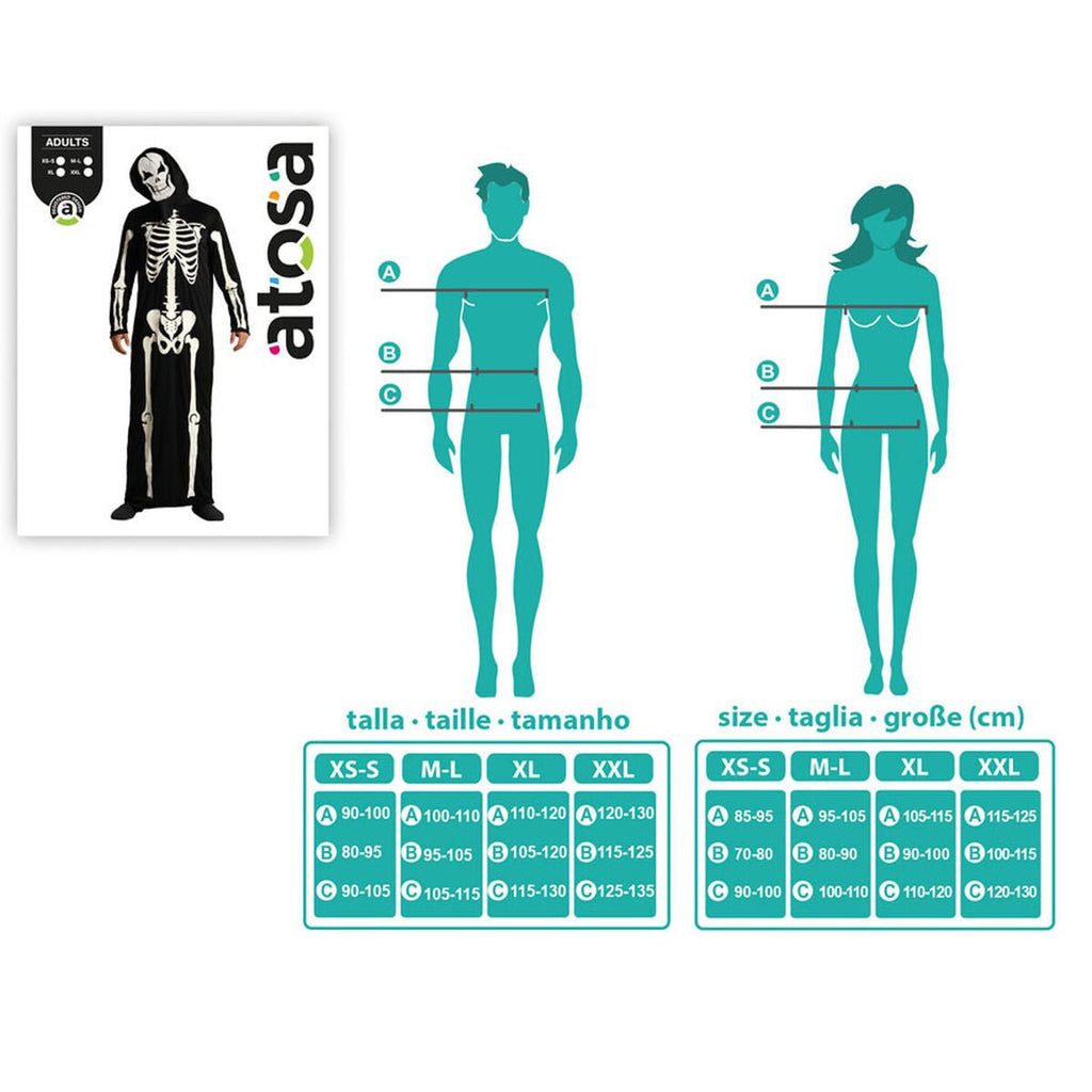 Costume for Adults Skeleton Halloween - StepByStep