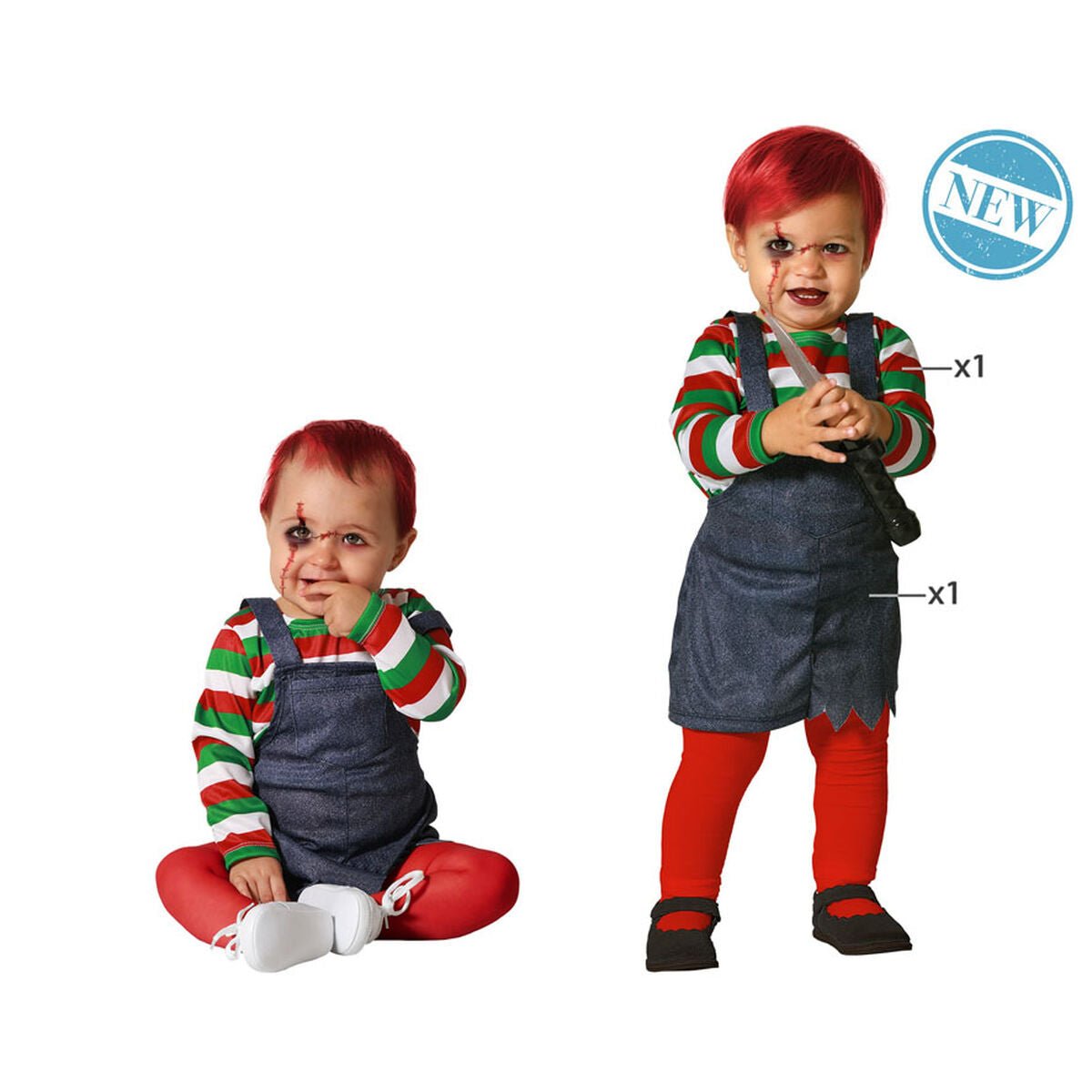 Costume for Babies Bloody Doll Halloween - StepByStep