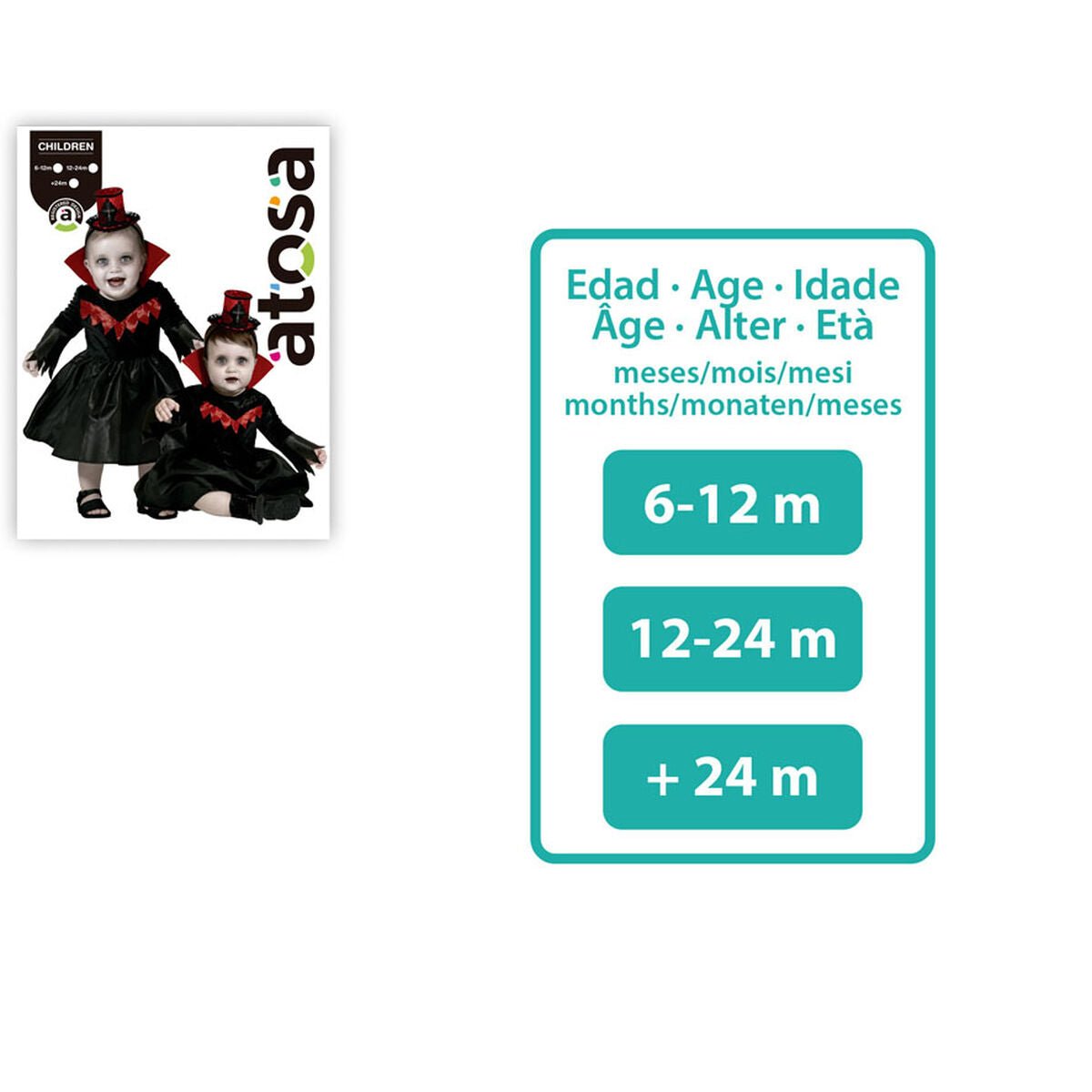 Costume for Babies Vampiress Halloween - StepByStep