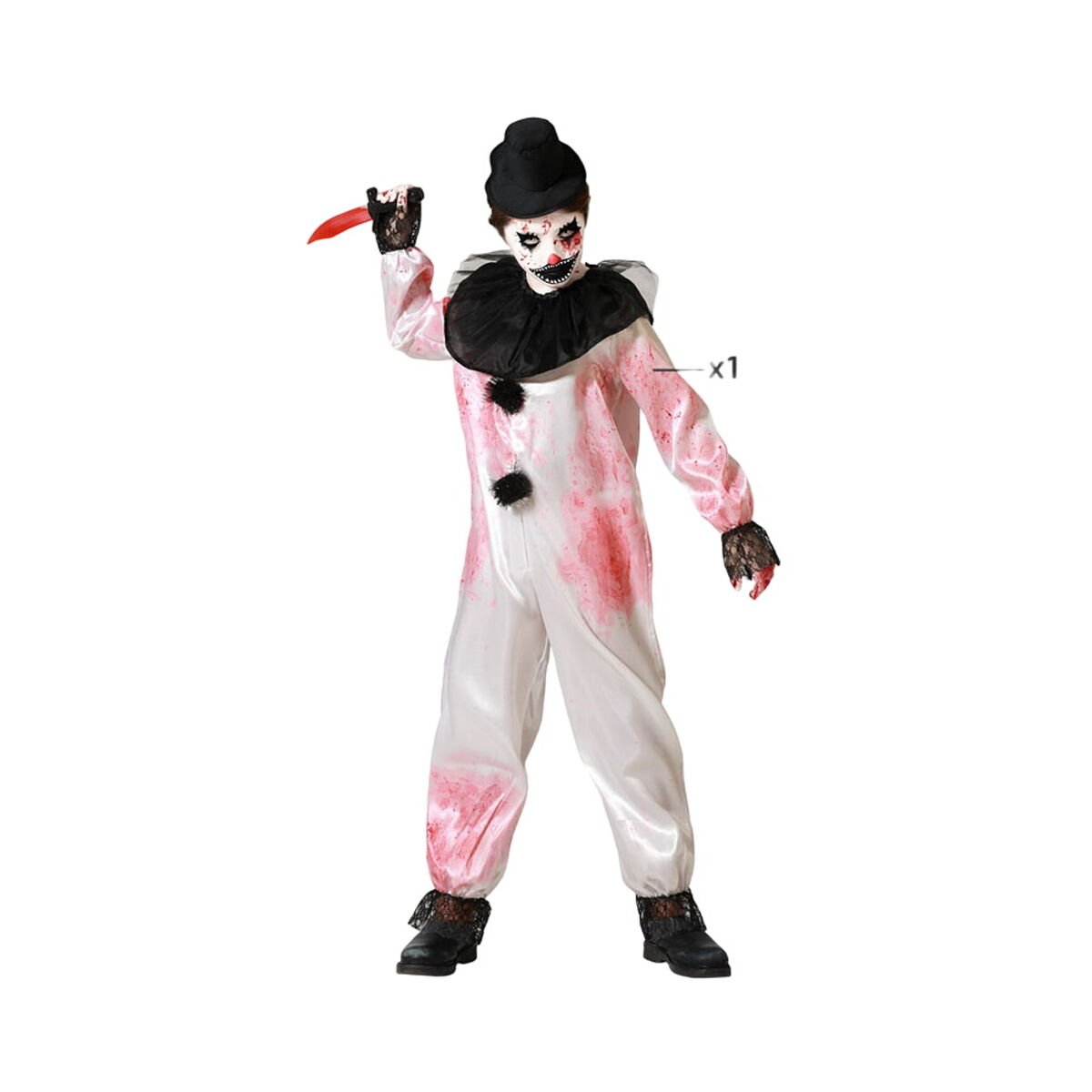 Costume for Children Bloody Clown 10 - 12 Years - StepByStep