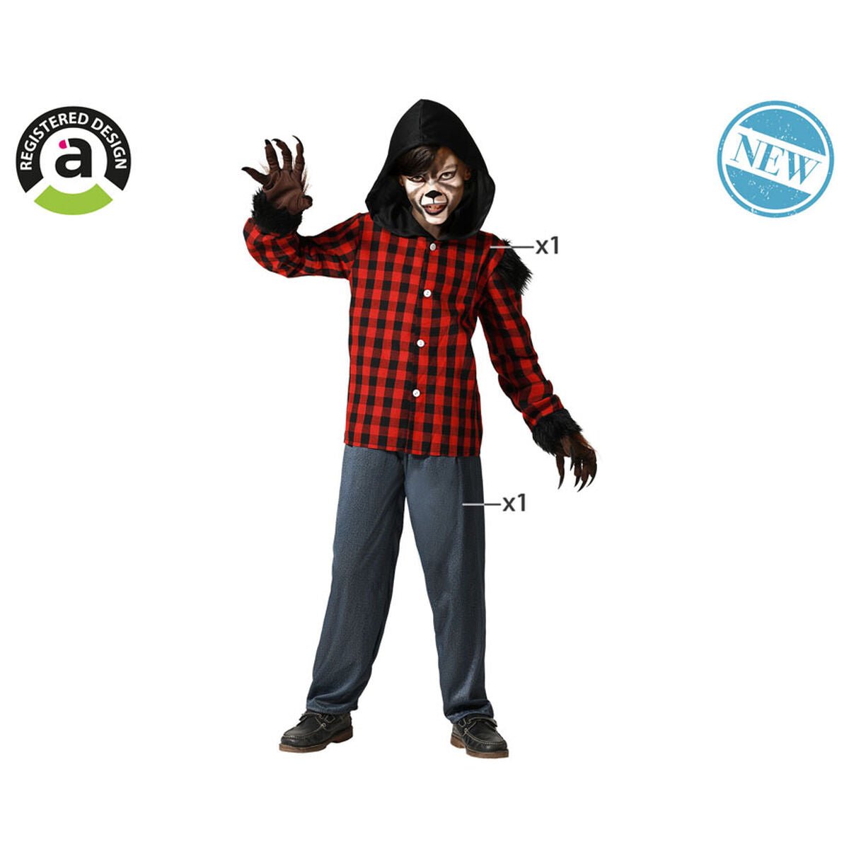 Costume for Children Werewolf Halloween - StepByStep