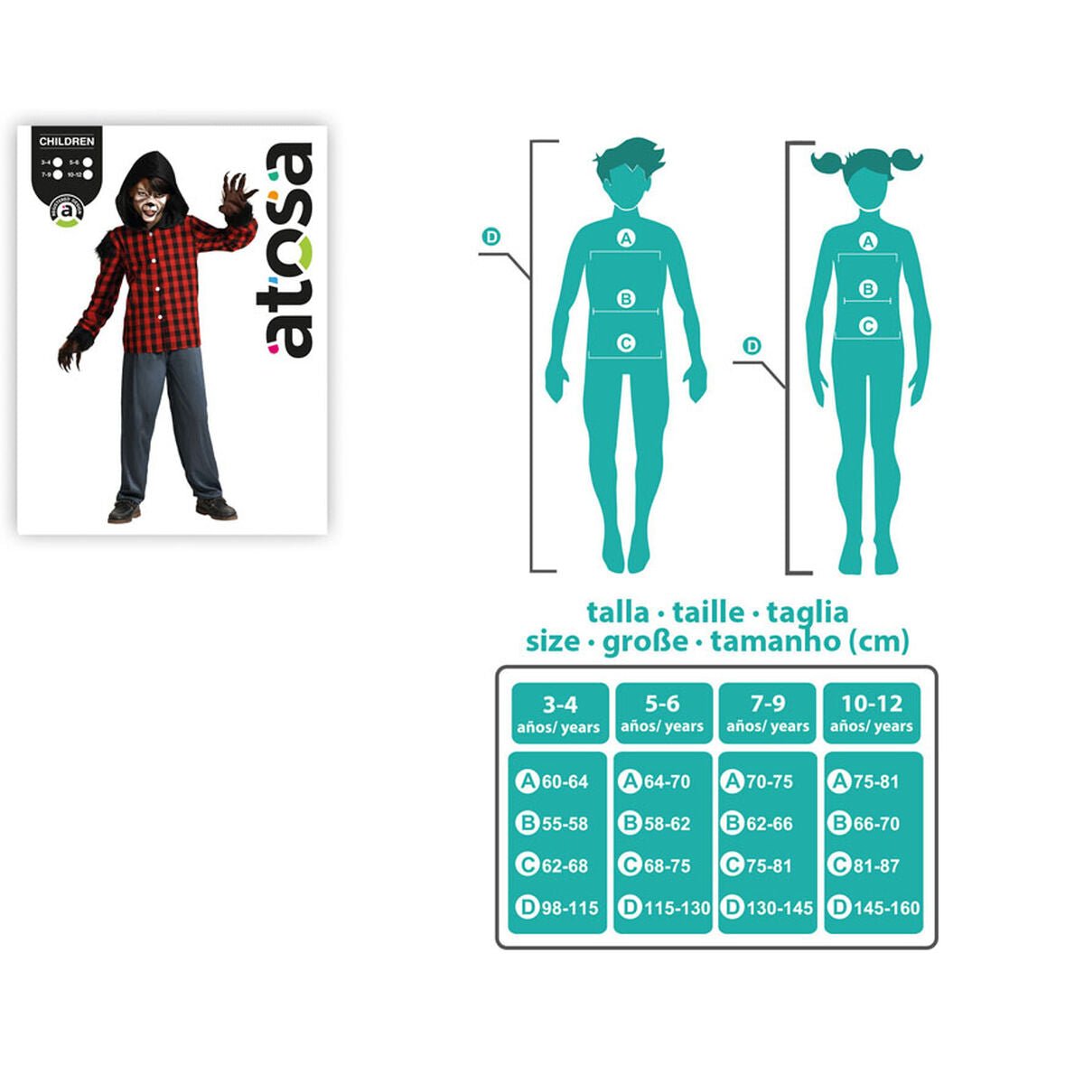 Costume for Children Werewolf Halloween - StepByStep