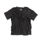 Crinkle Cotton Relaxed V - Neck (Black) - StepByStep