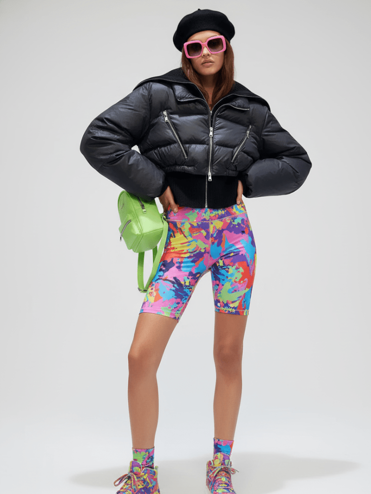 Cropped Biker Puffer Jacket LOWER EAST SIDE BYMANYC ® New York - StepByStep