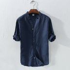 Camicia Coreana in Lino