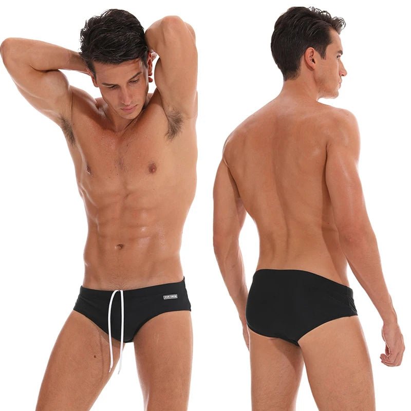 Datifer Summer 2026 Men Shorts Gym Low Waist Sexy Print Swim Brief Removed Pad Surfing Swimsuit Shorts Multicolor - StepByStepNow