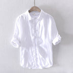 Camicia in Lino Bianca