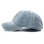 Denim Fabric Washed Denim Baseball Cap Washable Non Fading Black Vintage Y2k Dad Hats Soft Breathable Soft Top Sunshade Hat - StepByStepNow