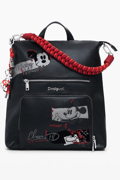 DESIGUAL WOMEN'S BLACK BACKPACK - StepByStep