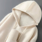 DjzDsm Autunno Inverno Maglione da uomo 100% lana merino Pullover con cappuccio spesso Maglieria morbida Casual Comfort Abbigliamento in lana Top - StepByStepNow