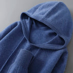 DjzDsm Autunno Inverno Maglione da uomo 100% lana merino Pullover con cappuccio spesso Maglieria morbida Casual Comfort Abbigliamento in lana Top - StepByStepNow