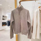 Dolcevita da donna in 2 colori con finiture in colore a contrasto  StepByStepNow