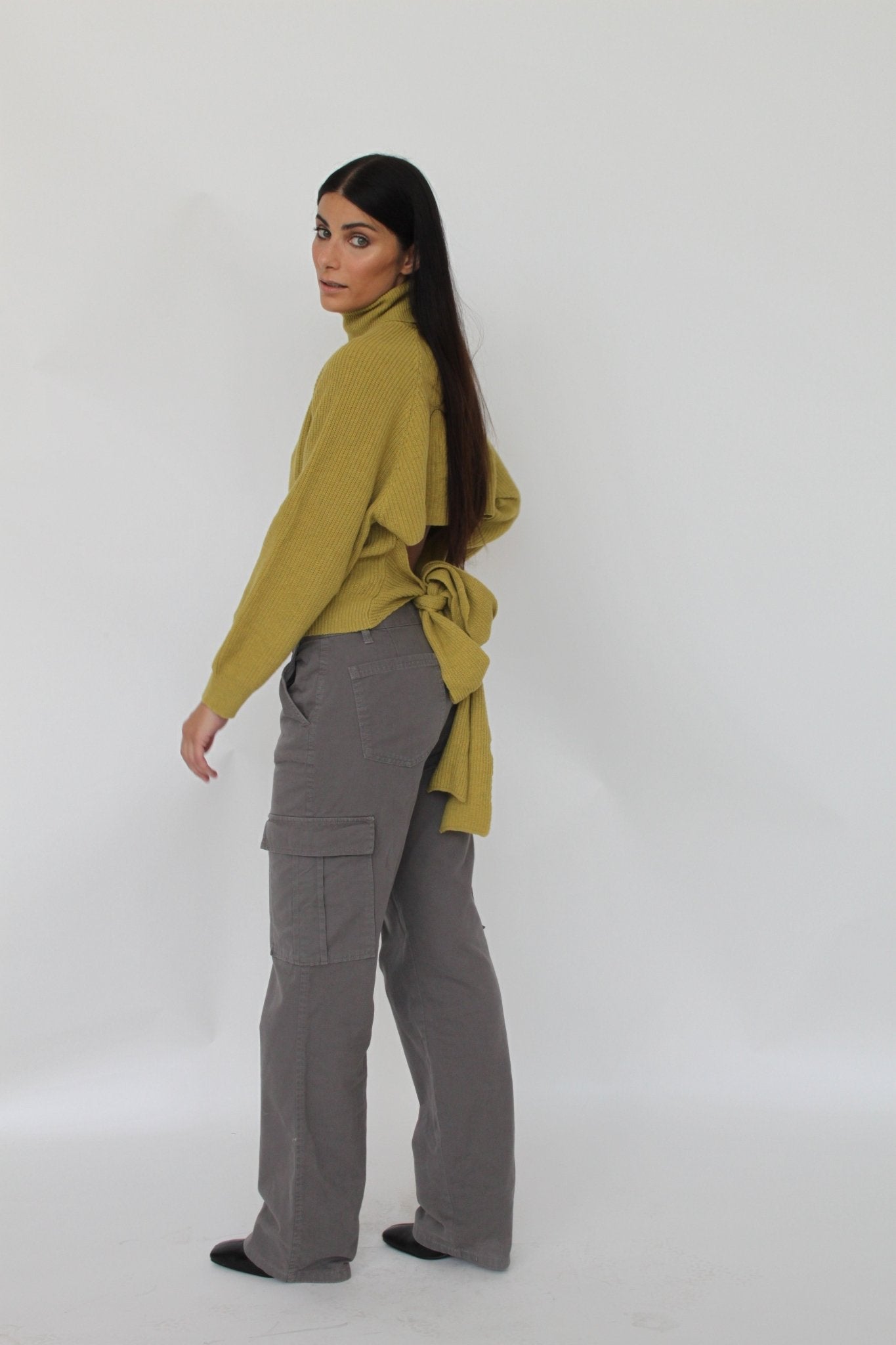 Dolcevita in misto Cashmere con fiocco sul retro - Amelie - StepByStep