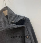 Donna 100% Cashmere lavorato a maglia maglione a collo alto spalla abbottonata pullover a maniche lunghe spalla bassa maglieria di alta qualità 2025FW - StepByStepNow