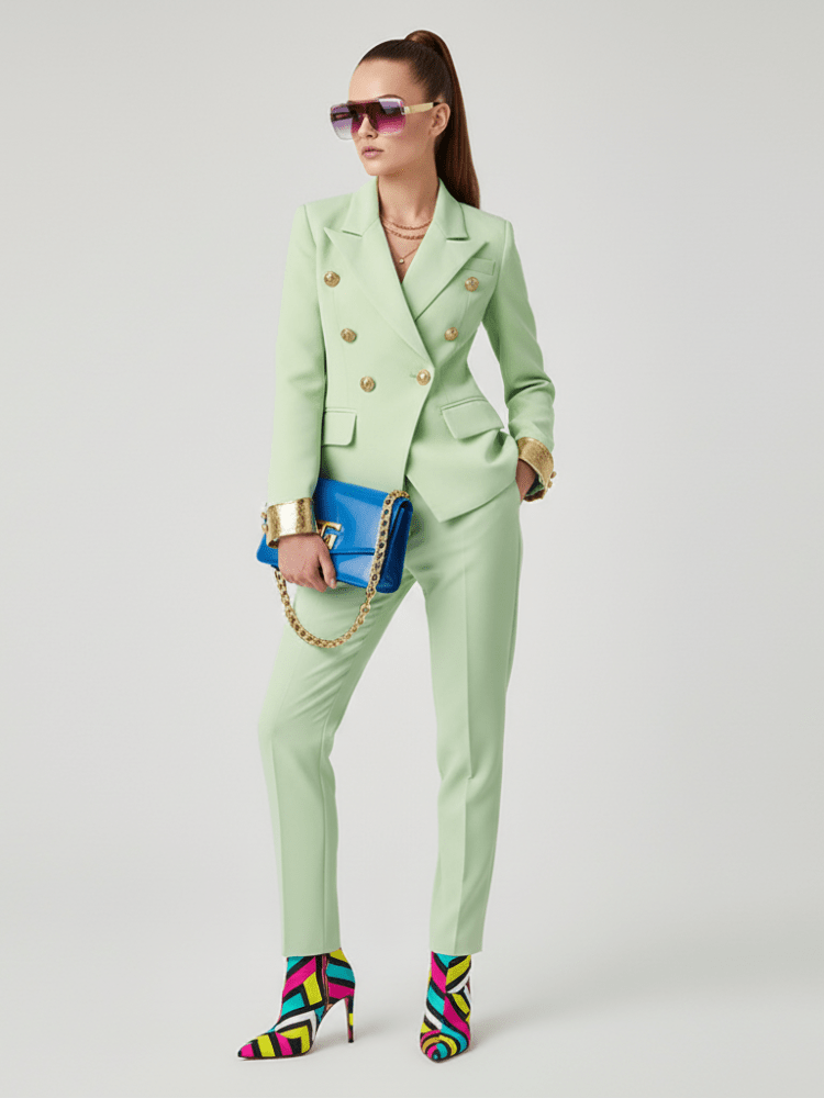 Double - Breasted Blazer Jacket UPPER WEST SIDE BYMANYC ® New York - StepByStep