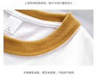 DUKEEN 320G Heavyweight Color - Blocked Patchwork Men's T-Shirt Summer 100% Cotton Solid Color Short Sleeve Basic Tops - StepByStepNow
