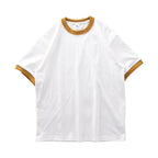 DUKEEN 320G Heavyweight Color - Blocked Patchwork Men's T-Shirt Summer 100% Cotton Solid Color Short Sleeve Basic Tops - StepByStepNow