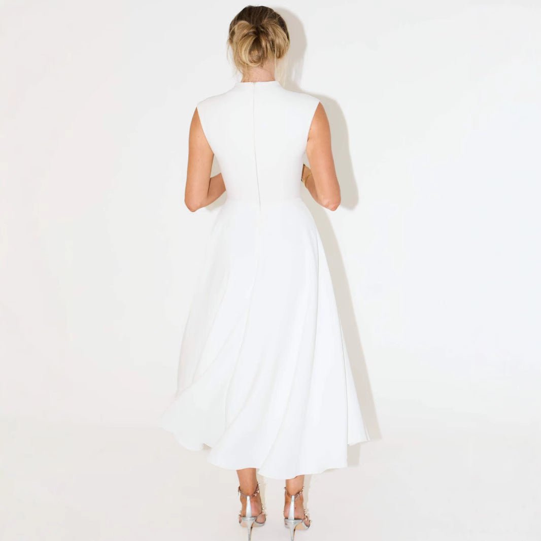 Elegant Sleeveless High - Waist A - Line Dress For Women, Upper West Side, BYMANYC New York. - StepByStep