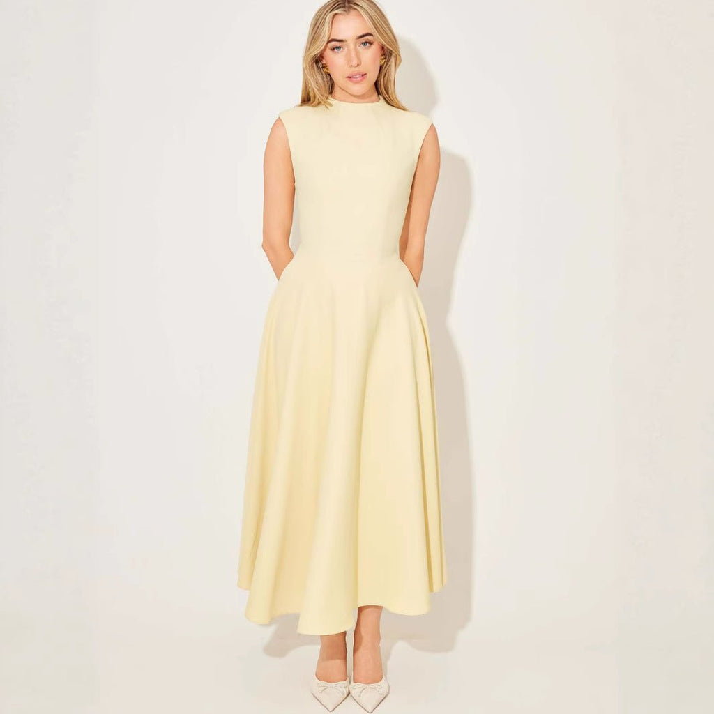 Elegant Sleeveless High - Waist A - Line Dress For Women, Upper West Side, BYMANYC New York. - StepByStep