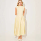 Elegant Sleeveless High - Waist A - Line Dress For Women, Upper West Side, BYMANYC New York. - StepByStep