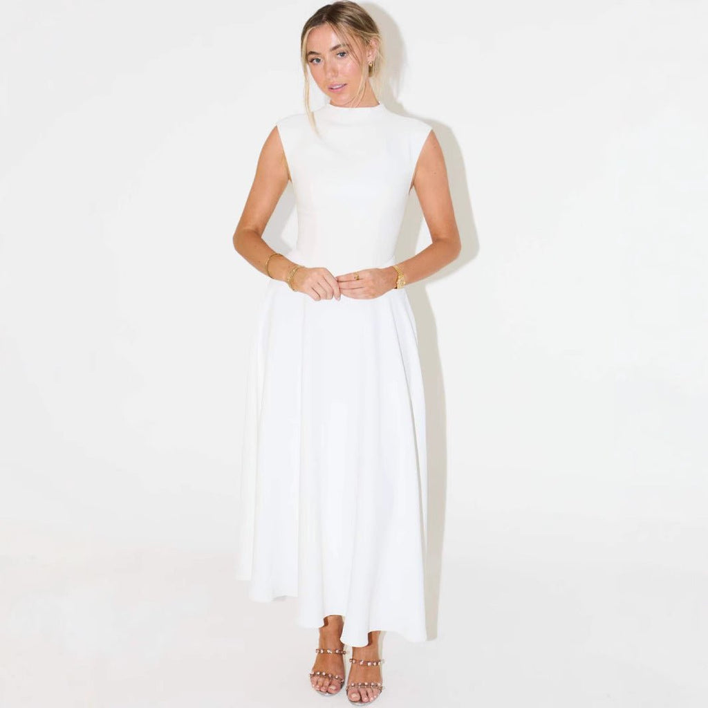 Elegant Sleeveless High - Waist A - Line Dress For Women, Upper West Side, BYMANYC New York. - StepByStep