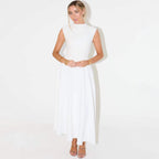 Elegant Sleeveless High - Waist A - Line Dress For Women, Upper West Side, BYMANYC New York. - StepByStep