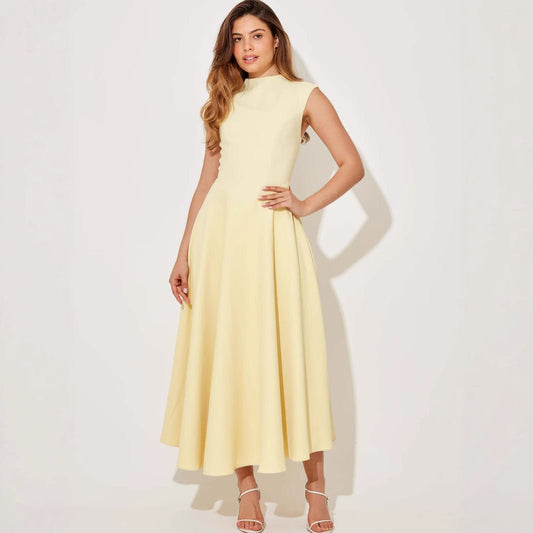 Elegant Sleeveless High - Waist A - Line Dress For Women, Upper West Side, BYMANYC New York. - StepByStep
