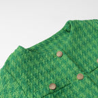Emerald Green Tweed - Style Short Jacket For Women, SoHo, BYMANYC New York. - StepByStep