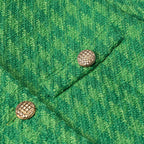 Emerald Green Tweed - Style Short Jacket For Women, SoHo, BYMANYC New York. - StepByStep