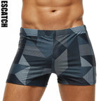 ESCATCH 2026 New Arrivals Men Swimwear Plus Size Fashion Printed Swimsuit Male High Quality Elastic Swim Trunks With Pad - StepByStepNow